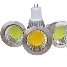 Супер предложение MR16 COB 6 Вт 9 Вт 12 Вт Светодиодный светильник с регулируемой яркостью MR16 12 В, GU5.3 110 В 220 в теплый белый/холодный белый светодиодный светильник