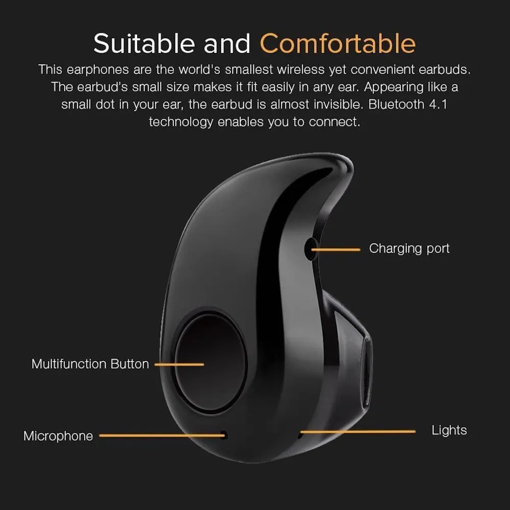 Hi Fi Bluetooth бизнес беспроводные наушники вкладыши S530 для музыки Спортивная