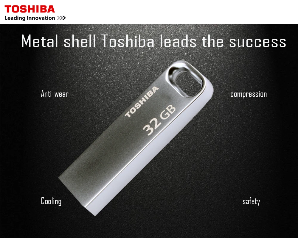 TOSHIBA USB3.0 U363 USB флеш-накопитель 128 Гб 64 ГБ 32 ГБ металлический водонепроницаемый флеш-накопитель кольцо для ключей ручка драйвер устройство для хранения U диск