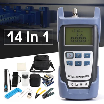 

Visual Finder Locator Wire stripper LiteArk TK16 12-IN-1 Fiber Optic FTTH Tool Kit Power Meter FC-6S Fiber Cleaver Generator