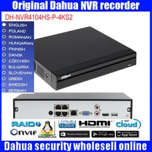 Dahua original DH-NVR4104HS-P-4KS2 ip network video recorder HD H.265 4ch connected NVR video recorder NVR4104HS-P-4KS2