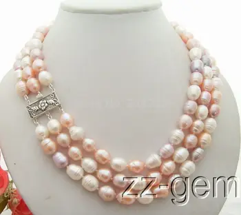 

3Strds 12MM Pearl Necklace