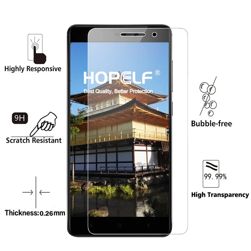 2 шт HOPELF закаленное стекло для Xiaomi Redmi 4 Pro стекло Защитная пленка для телефона для Xiaomi glass 4 Pro Redmi Xaomi Xiomi