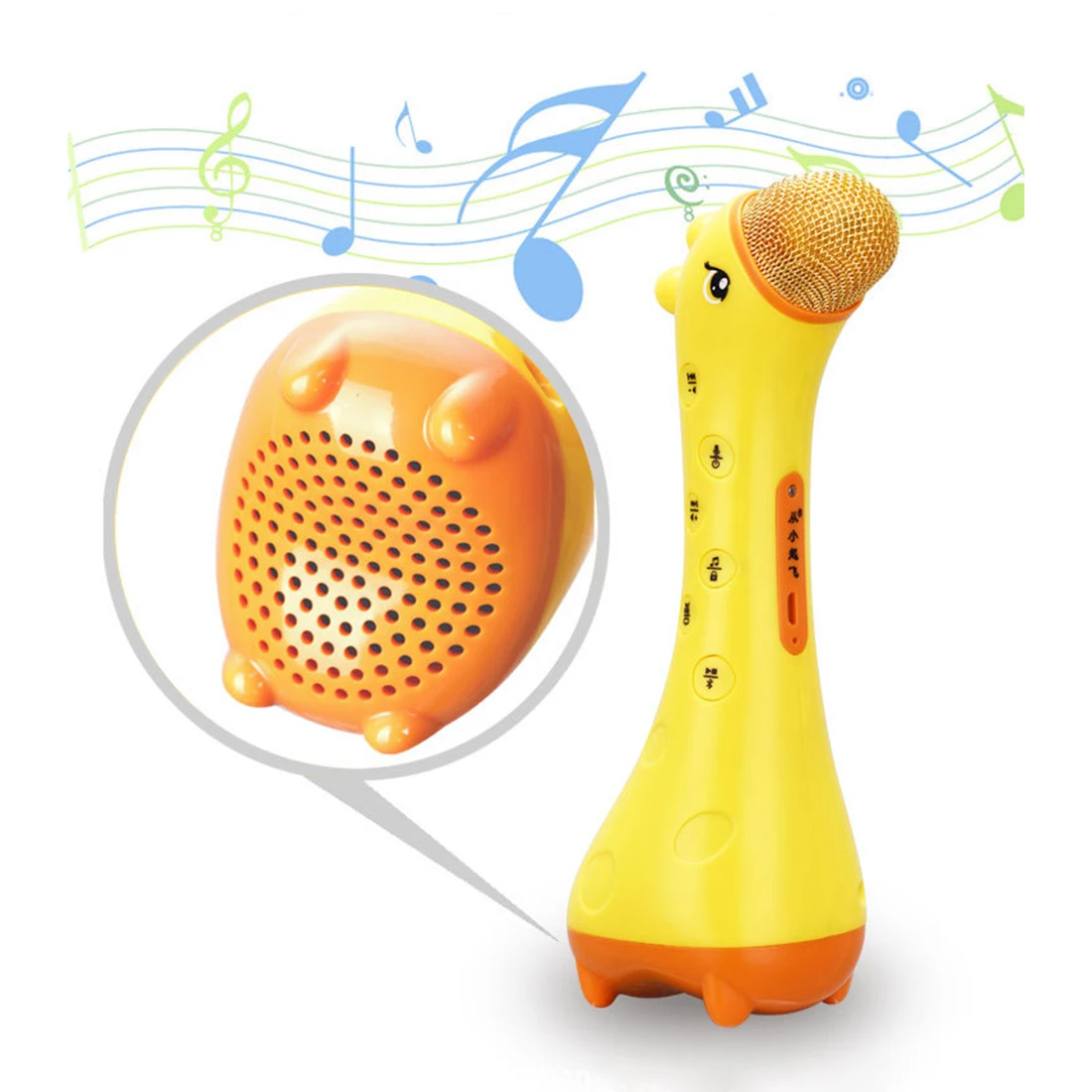 

Kids Cute Giraffe Shape Rechargeable Wireless Bluetooth Microphone Magic Voice Changing Speaker