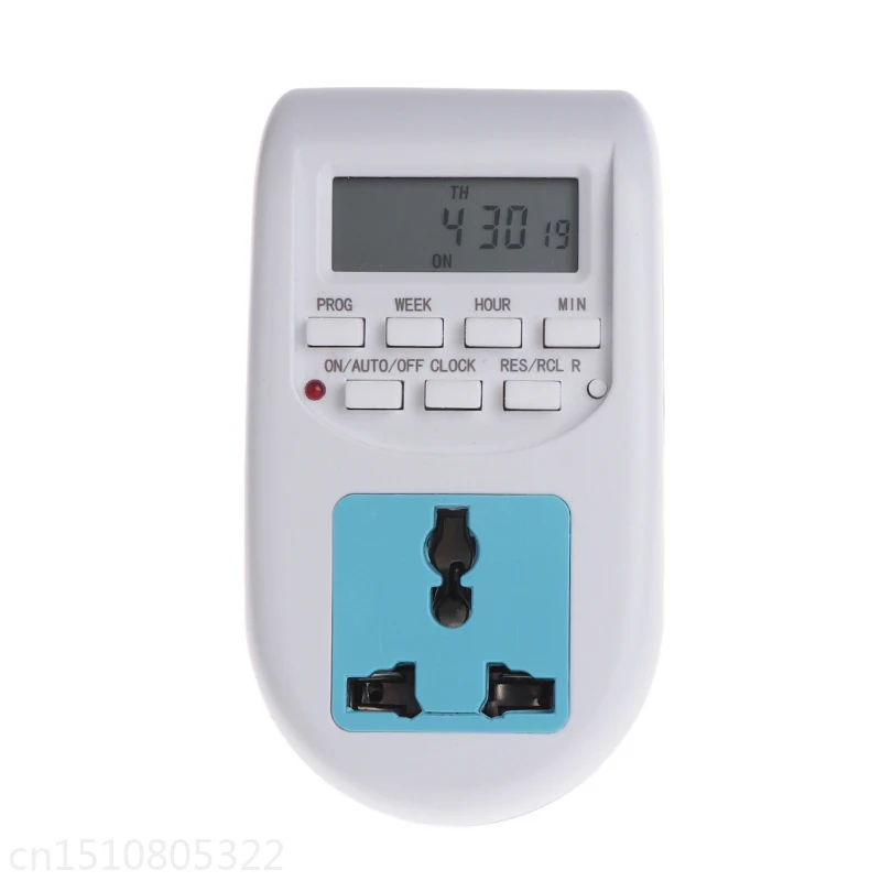 

Digital Display Energy Saving Timer Programmable Electronic Socket Timer EU Plug 'lirunzu