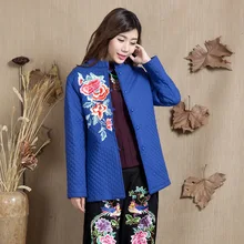 2017 Special Offer Cai 88975 Costume Cotton Embroidered Padded Jacket Retro Coat Female Folk Style Women’s Autumn And Winter