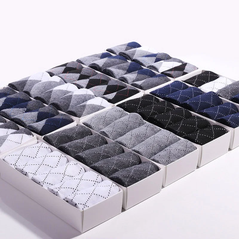 

Four Seasons Hot Sale Cotton Socks Man New Socks Men Bamboo Fiber Socks New Casual Business Men's Long Socks 5 pairs / lot