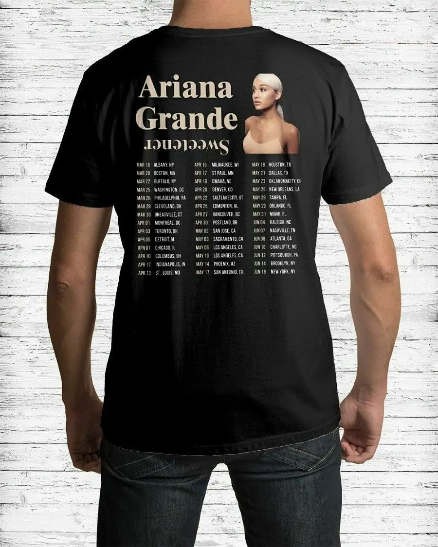 Limited Ariana Grande Sweetener Tour 2019 Tshirt S 5xl Men T