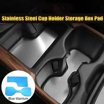 

Car Water Cup Non-slip Mats Storage Slot Stainless Steel Cup Coffee Storage Pad Car Interior Decoration For For Honda CRV 2017