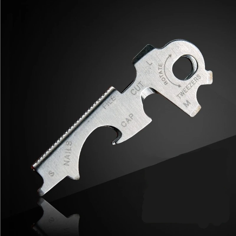 

Outdoor Tools 8 In 1 Multitools EDC Stainless Steel Keychain Outdoor Survival Gear Gadget Pocket Tool