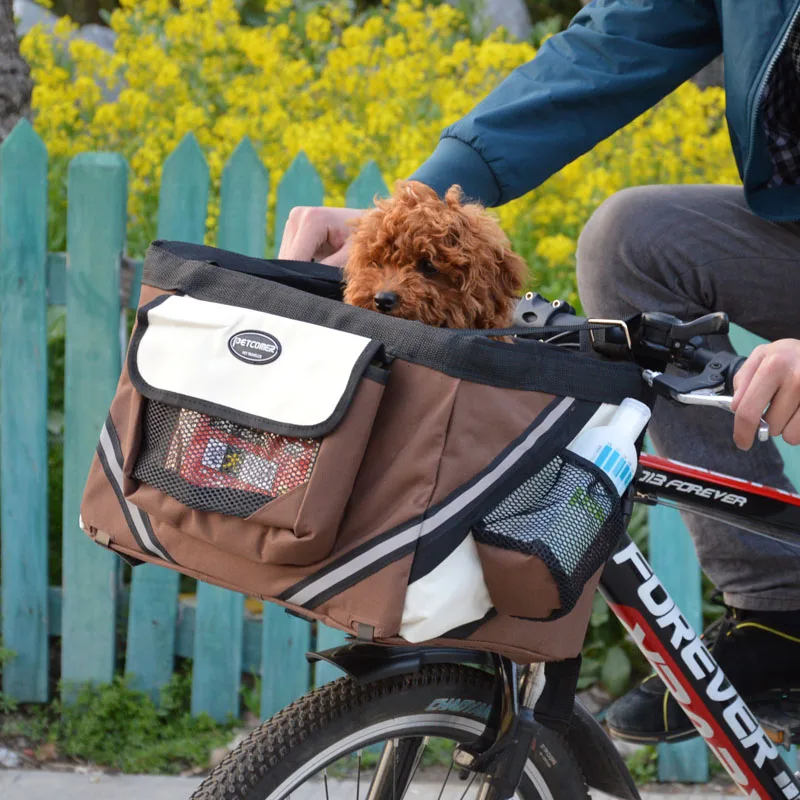 New Arrivals Top Quality Pet Bicycle Basket Convenient Bicycle Dog