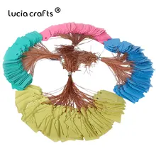 Lucia crafts 24 шт./100 шт. 2,5*3,5 см одежды бирки, ценники Знаки цветочный ярлыки для растений метки I0808