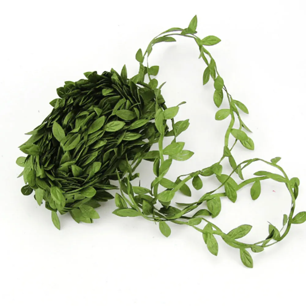 

Green Wreath DIY Birthday Craft Real Touch Celebration Party Ornament Simulation Leaves Fashion Home Fabric