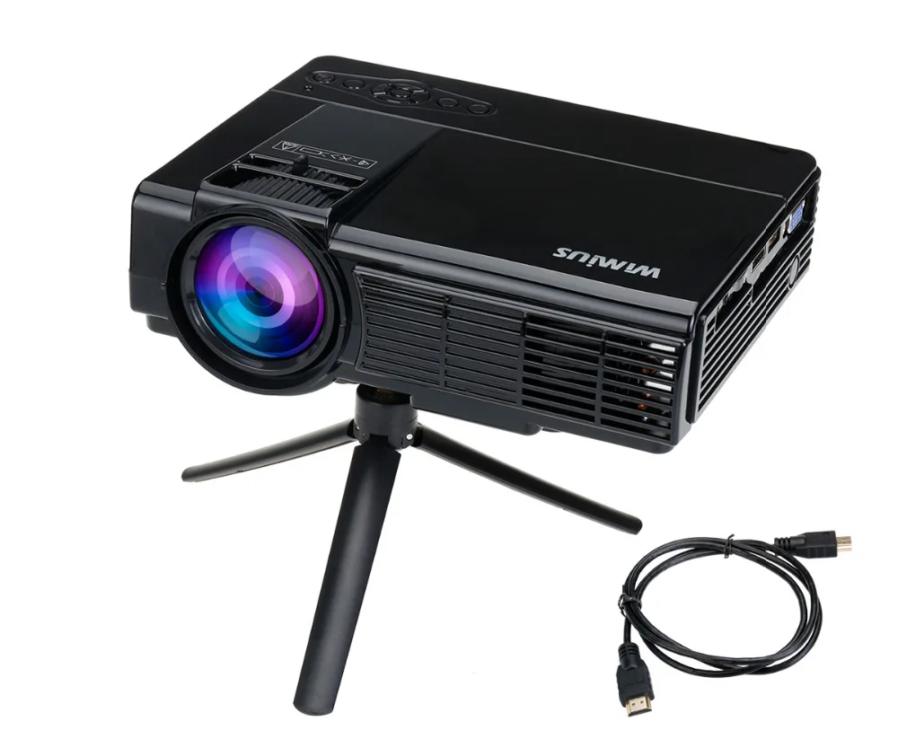 Wimius T3 Portable LED Projector 1200 Lumens Small Home Theater HDMI