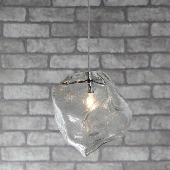 Бесплатная доставка подвесной светильник в ледяном стиле 1 головная Хрустальная