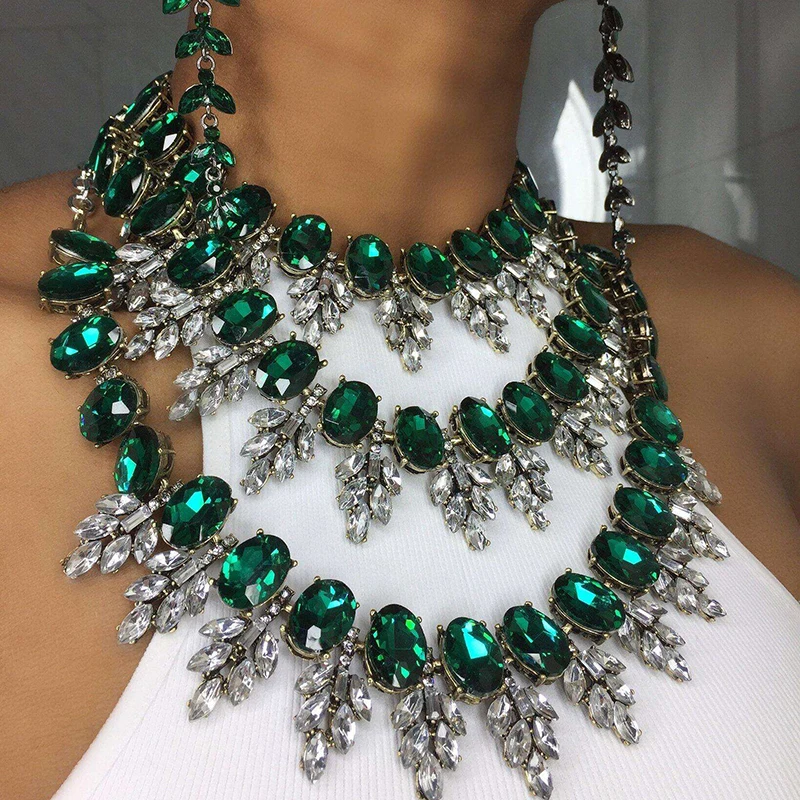 Модное женское ожерелье с кулоном ручной работы, для свадебной вечеринки, богемное разноцветное блестящее ожерелье-чокер, ювелирное изделие, женский подарок