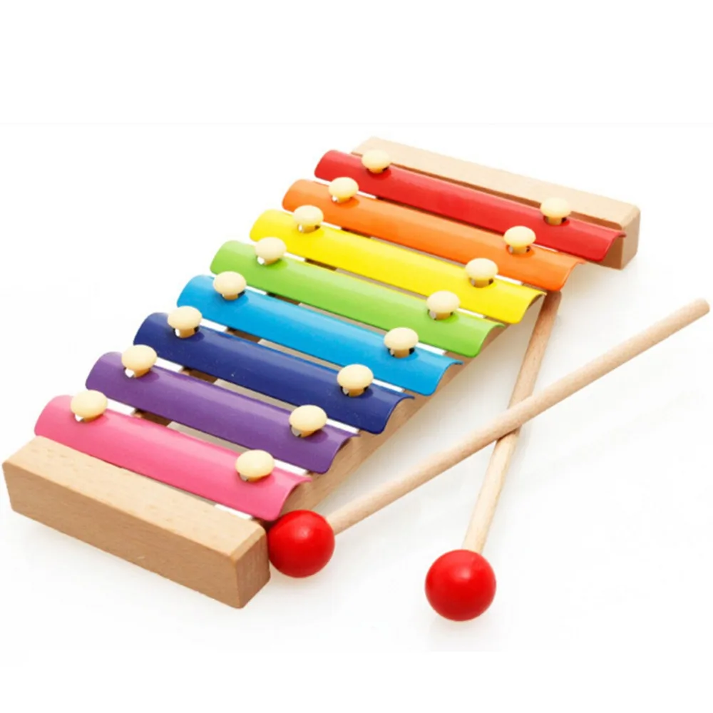 8 весов Мелодия Marjinaa пианино и свисток, детские развивающие деревянные игрушечный музыкальный инструмент, 24*13 см