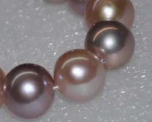 

Outstanding Natural RARE Multil AAA 12-15mm Purple Near Round Baroque Nucleared Pearls jewerly making beads
