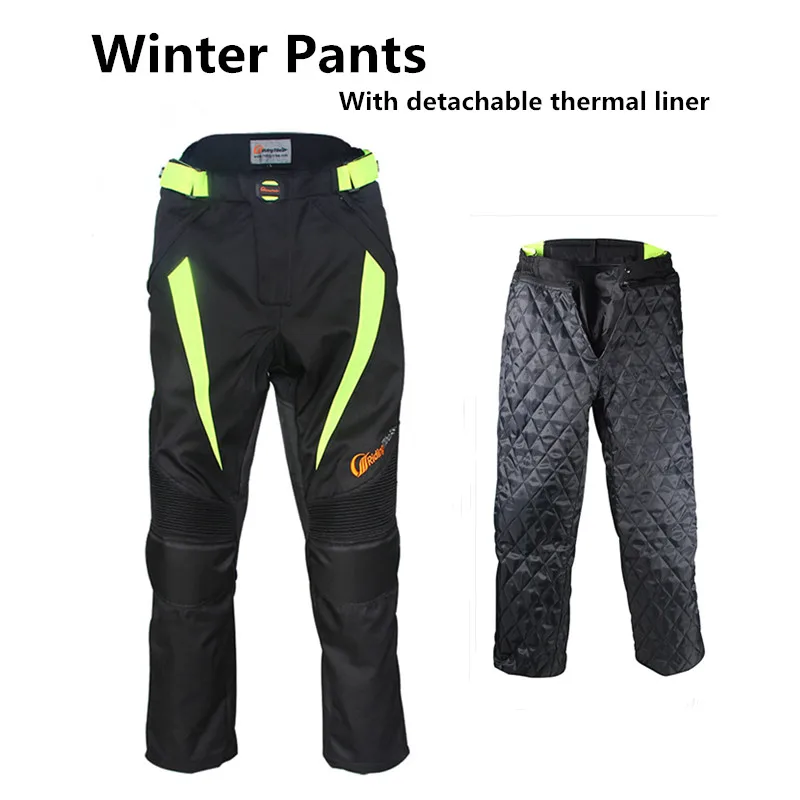 Мотоциклетная куртка, штаны, мотоциклетный защитный костюм, полный сезон, мотоциклист, одежда для мужчин и женщин, JK-37 - Цвет: Winter - Pants