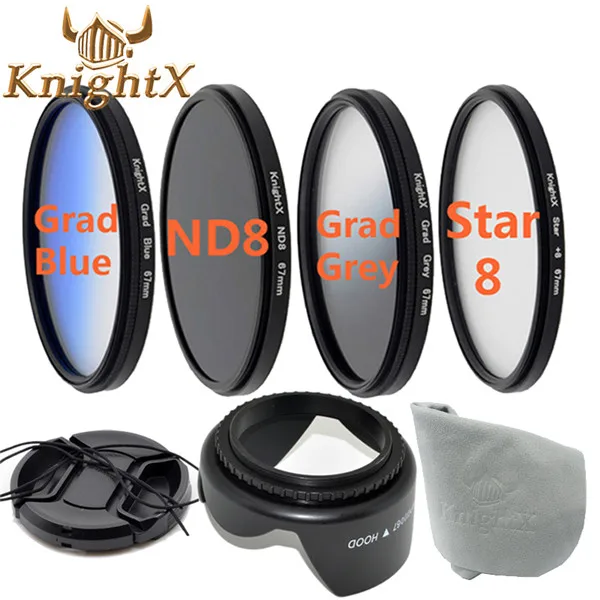 Набор фильтров KnightX UV FLD CPL для Nikon sony Canon DSLR d5200 d5300 d3300 d3200 T5i T4i T3i T5 49 мм 52 мм 58 мм 67 мм 55 мм - Цвет: 4 Filter 7in1  D