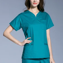 Хирургическая Кепка, горячая Распродажа, новинка, медицинские скрабы для женщин, с коротким рукавом, набор униформы, стоматологическая клиника, Хирургическая Одежда, хлопок