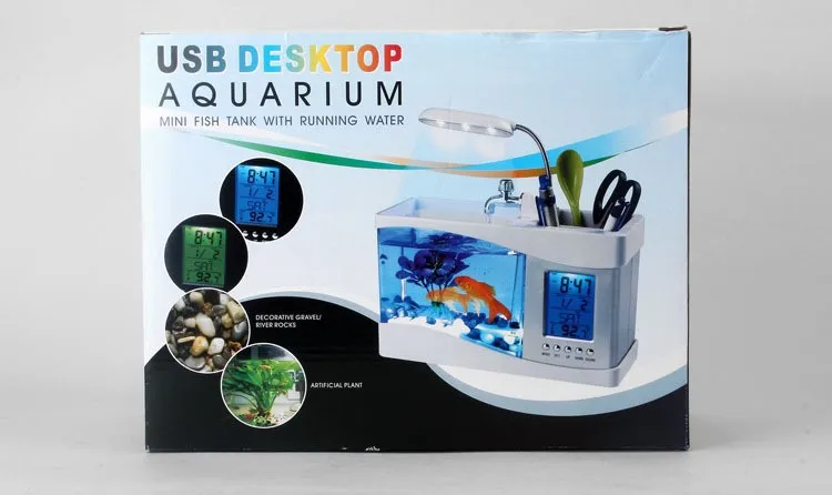 Usb Creative Aquarium Pencil Holder Multi Functional Ecology Mini