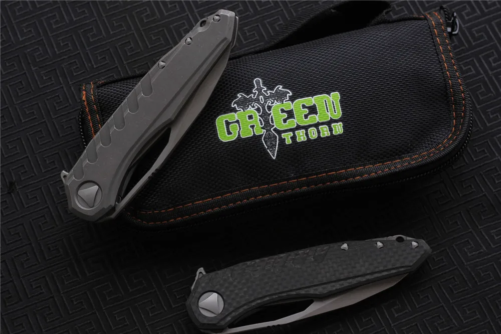 Green Thorn Флиппер складной нож для ежедневного использования M390 стали титановый