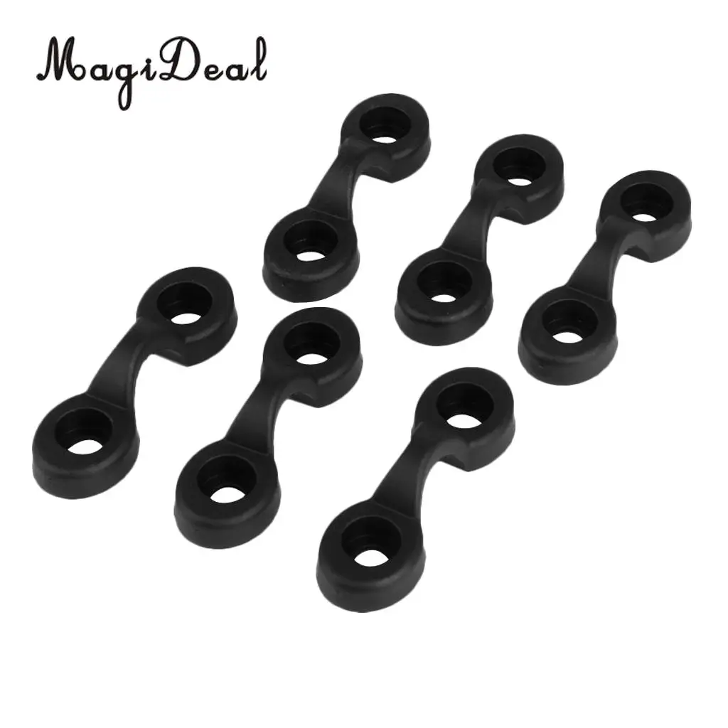 MagiDeal Universal 2x Kayak Scupper Bung Plug & 6x Deck Pad Eye Rigging Hardware for Canoe Inflatable Boat Fishing Dinghy