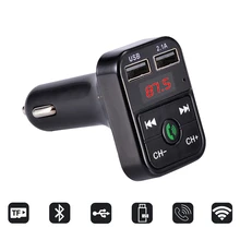 Bluetooth передатчик автомобильный беспроводной комплект Hands Free MP3 музыкальный плеер Поддержка TF карты 5 в 2.1A USB зарядное устройство FM модулятор автомобиля#2
