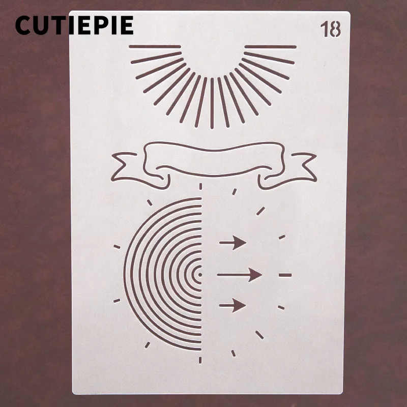 

Circle Line Halo Stencils For Painting Scrapbooking Stamp Cake Decorating Tool Embossing Paper Cards Album DIY Decoration Crafts