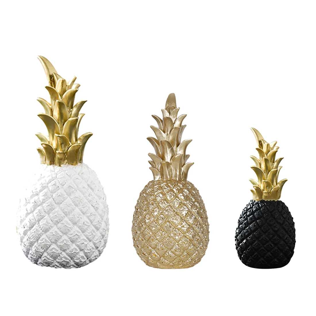 

1pcs/ 3pcs Creative Pineapple Fruit Living Room Wine Cabinet Desktop Home Decor Pineapple Fruit Ornament Table Decoration Craft