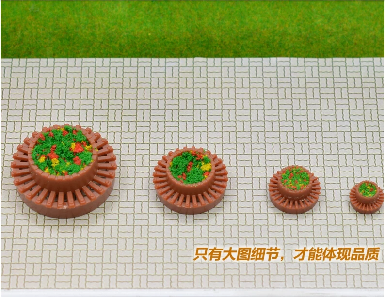 

1/100 scale Building material sand table model DIY indoor scene outdoor background square square flower