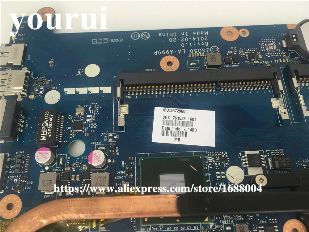 ZS050 LA-A999P 761538-501 для hp 15-R 250 G3 Материнская плата ноутбука i3 761538-601 761538-601