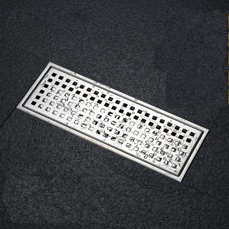 Quality-assurance-304-solid-stainless-steel-300-x-110mm-square-anti-odor-floor-drain-Large-flow (1)