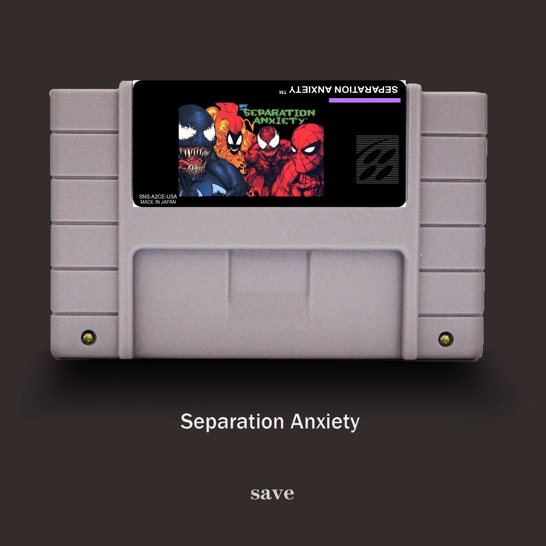 Разъединяющая тревога-16 бит для NTSC игровой плеер большая серая игровая Карта |
