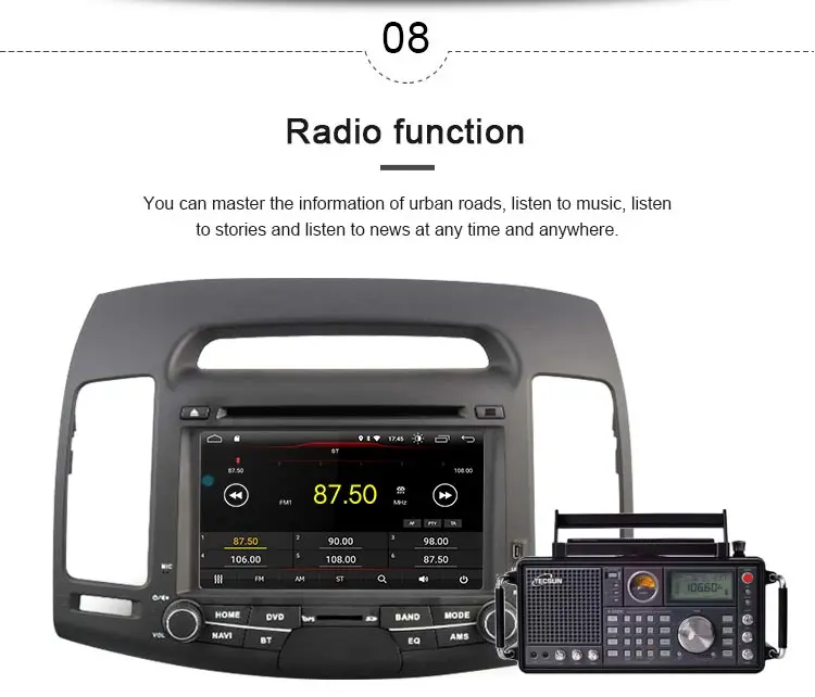 Clearance JDASTON 7 Inch Android 9.1 Car DVD Player For HYUNDAI ELANTRA 2007-2011 Multimedia GPS Navigation 2 Din Car Radio Audio Stereo 9