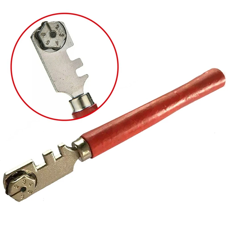 130mm Portable Professional Diamond Tipped Glass Tile Cutter Window Craft For Hand Toolin Glass