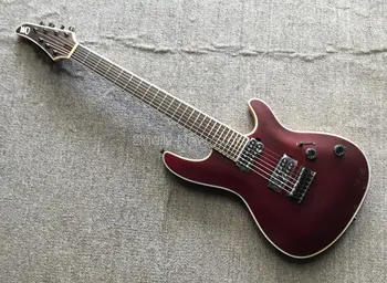

Shelly new store factory custom ash body maple neck through Mayones Regius 7 Strings black locking tuners electric guitar