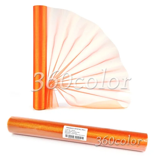 

Orange Sheer Organza Roll 5m x 29cm Wedding party Decoration Chair Bow Sash Table Runner Swag