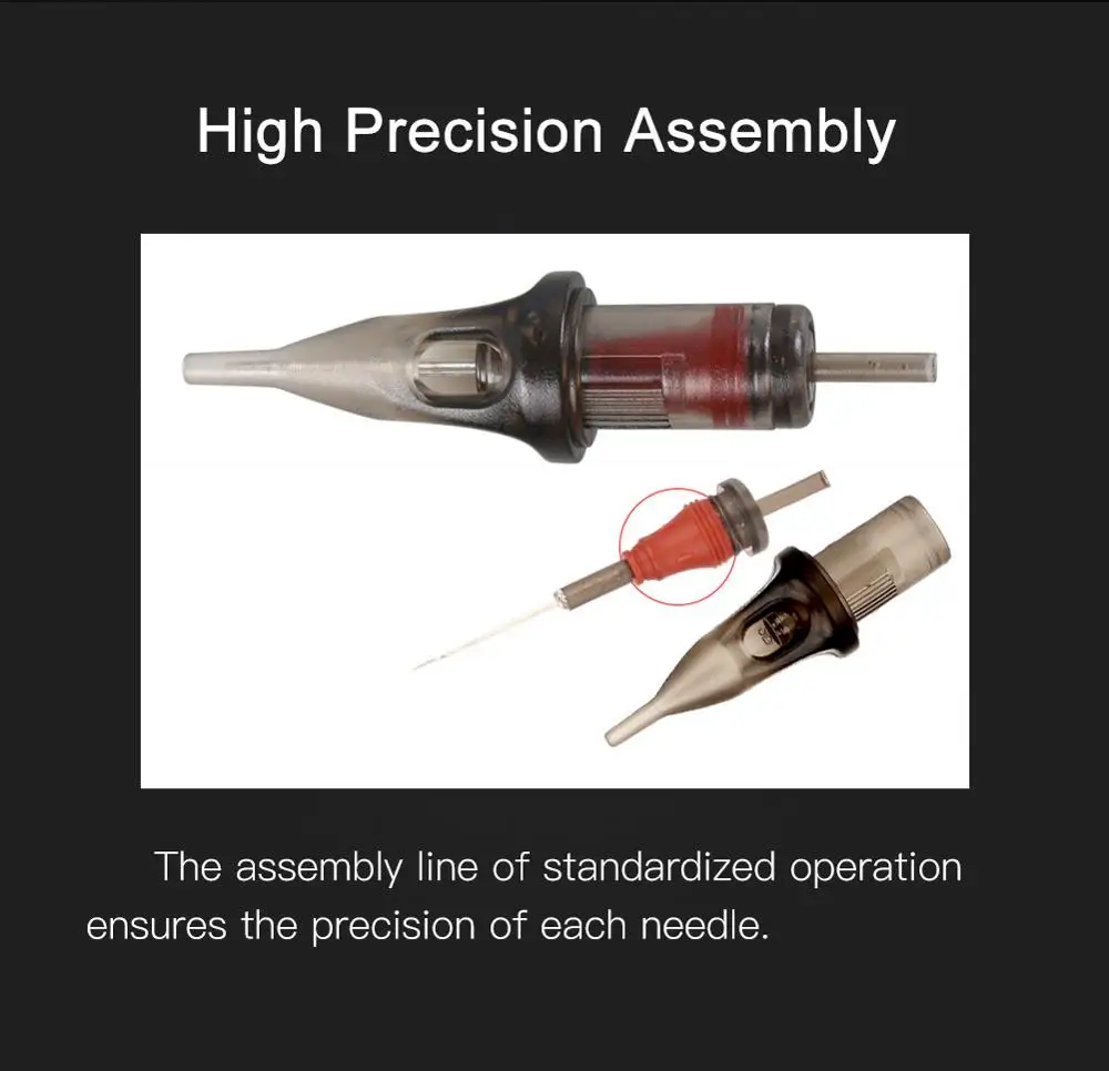 20 шт. одноразовые Перманентный макияж стерильные татуировки картридж иглы RL Круглый лайнер татуировки пистолет Пишущие принадлежности