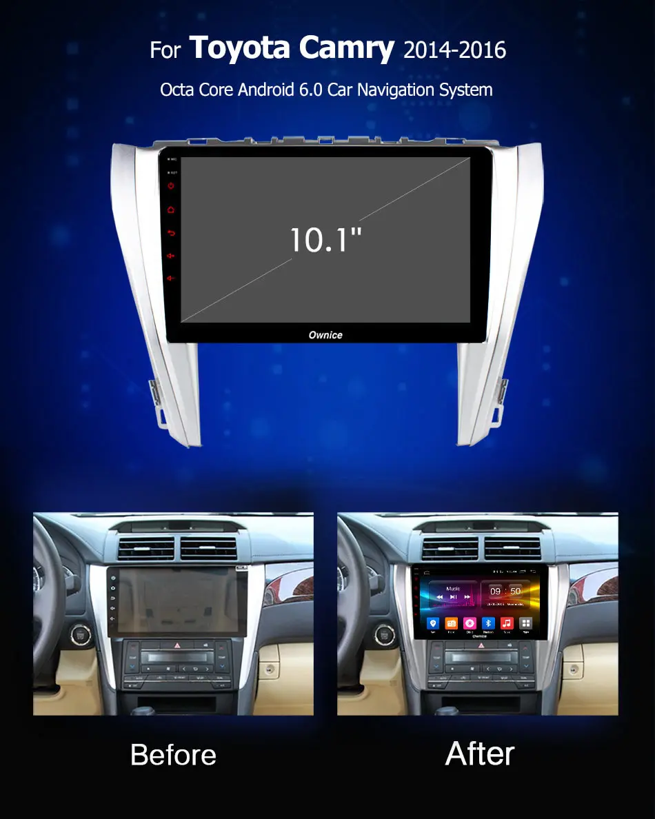 Ownice K3 K5 K6 Восьмиядерный Android 9 0 2 DIN автомобильный DVD gps навигатор для Toyota Camry 2014 2016