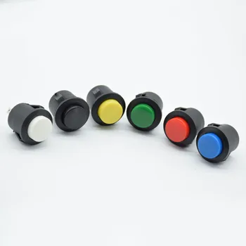 

6 pcs 16mm Reset Push Button Switch Round Switch 6A 125V/3A 250VAC