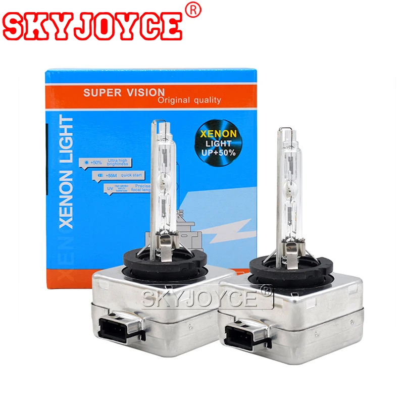 SKYJOYCE оригинальная 35 Вт ксеноновая D1S HID лампа 55 6000K D1R D3R 4300K 8000K D3S 5000K Автомобильная