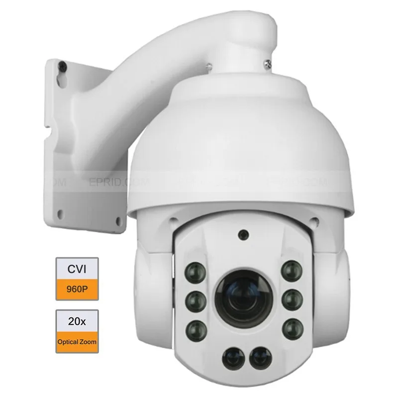 

4inch 20X Optical Zoom PTZ 960P HD-CVI Speed Dome Security Camera 80m Array IR