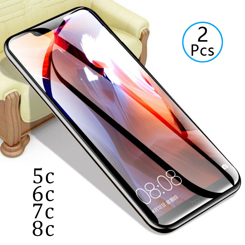 

Case On Honor 8c 7c 6c pro 5c Protective Glass For Huawei honer 8 7 6 5 c c8 c7 c6 c5 Tempered Glas Full Cover Screen Protector