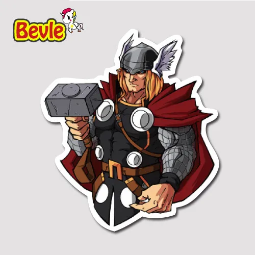 

Bevle 9642 Avenger Super Hero Thor Quake Fashion Badge Stickers Waterproof Tide 3M Sticker Fashion Skateboard Car Graffiti