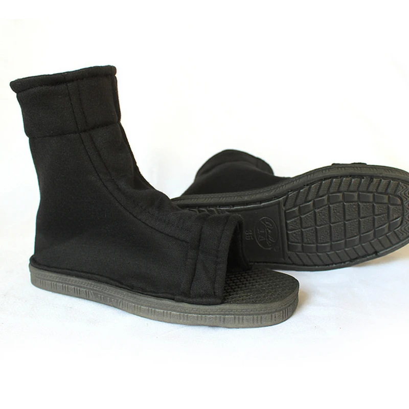 Naruto Akatsuki Ninja Cosplay Shoes - Uzumaki Naruto, Sakura, Sasuke, Black & Blue Cotton Sandals Boots with Soft Soles - Kakashi Shoes image 2