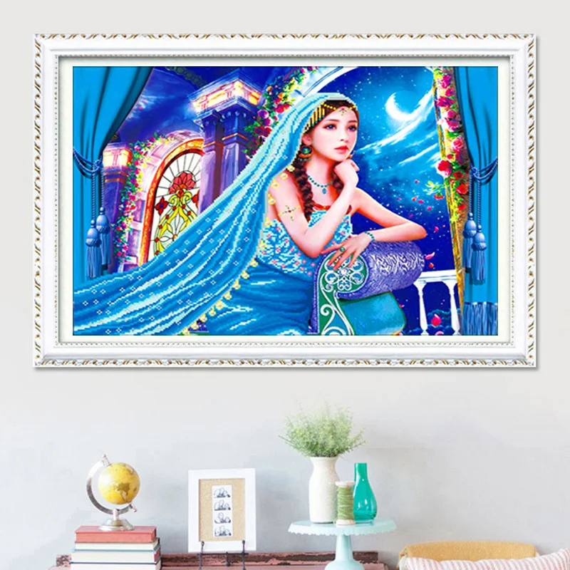 

DIY Diamond Embroidery Butterfly Girl 5D Diamond Painting Cross Stitch Mosaic Pattern Square Rhinestone Home Decor RS689