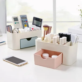 

2 Colors Mini Makeup Storage Box Cosmetic case Lipstick Cases Sundries Case Small Objects Box Wholesale Desktop Organizer