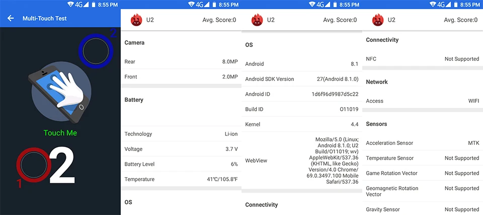 Маленький 4G Ulcool смартфон U2 MTK6739 1 ГБ 8 ГБ 3,15 дюймов мини мобильный телефон Android 8,1 Google Play магазин кожаный маленький мобильный телефон